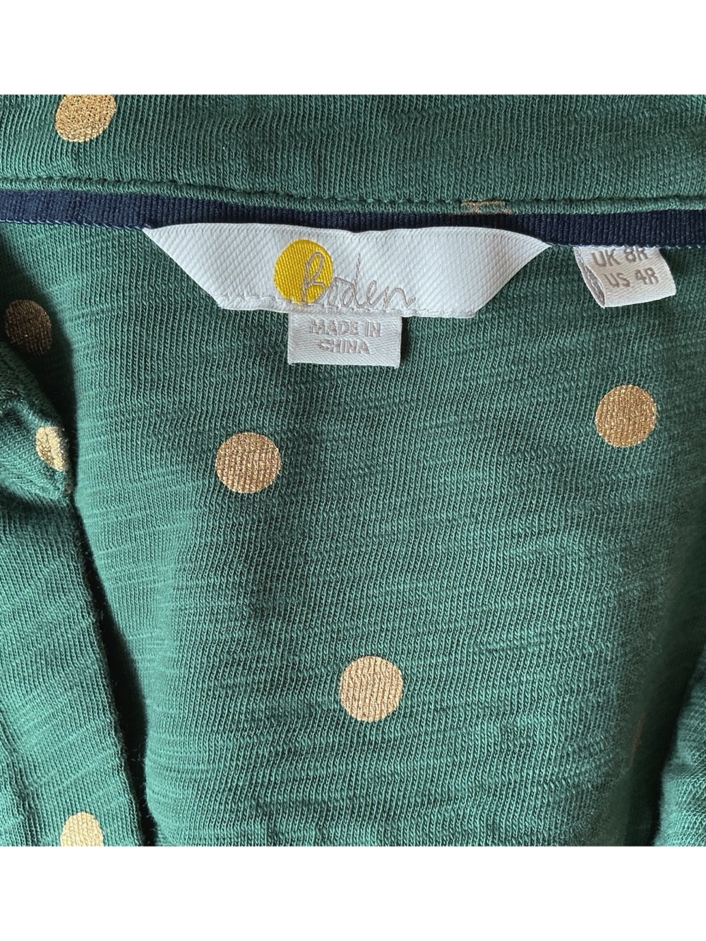 Boden Thomasina Jersey Shirt Dress Midi in Green Size 4 - Picture 7 of 9